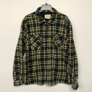 Boston Traders Men Flannel Fleeced Lined Shirt Jacket Shacket Size XXL B203 10